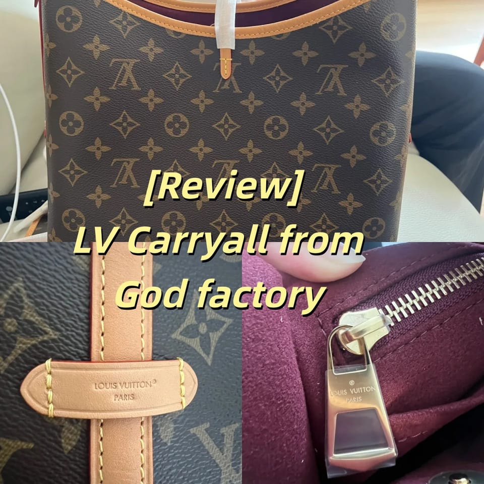 [REVIEW] LV Carryall in Monogram from God Factory – The Ultimate Real Leather & Canvas Breakdown